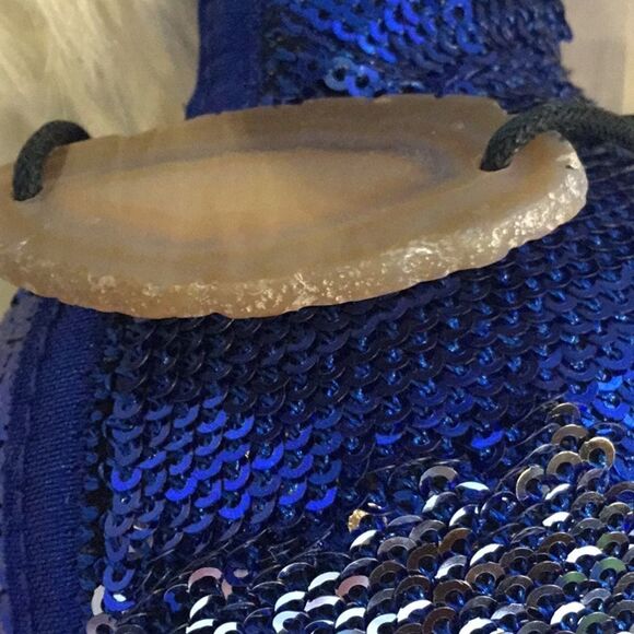 NATURL AGATE CORD BRACELET NWT UNISEX - Picture 6 of 11